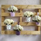 18 Kits De Mini Hortênsias Artificiais Cor Branco Para Festas