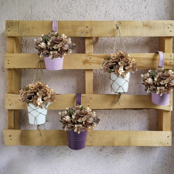 18 Kits De Mini Hortênsias Artificiais Cor Marrom Para Festas