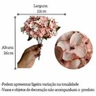 18 Kits De Mini Hortênsias Artificiais Cor Rosa Para Festas D