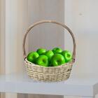 18 Maças Verdes Permanente - Fruta Com Toque E Textura Realis