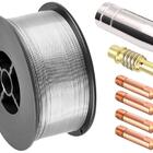 1 Arame Mig Uso Sem Gás 0,8mm + 5 Bicos De Contato 0,9mm + 1