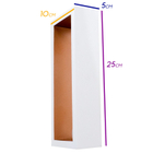 1 Arandela Led Efeito Decorativa Parede Teto 5w 25cm Branca 1