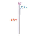 1 Arandela Parede Fit Led 24w 86cm 3000k Efeito Branca St1257