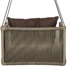 1 Balanço Suspenso Hungria Tauari Em Aluminio Fibra E Corda S