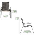 1 Cadeira Colombia Aluminio Pedra Ferro Área Jardim Varanda F