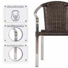 1 Cadeira De Area Em Aluminio E Fibra Sintetica Argila