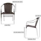 1 Cadeira De Area Em Aluminio E Fibra Sintetica Argila