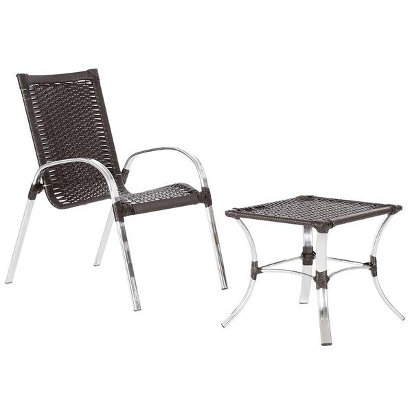 1 Cadeira De Area Em Aluminio E Fibra Sintetica Colombia E 1