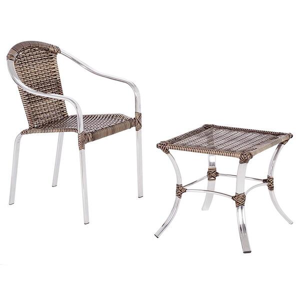 1 Cadeira De Area Em Aluminio E Fibra Sintetica Tóquio E 1 Me