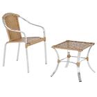 1 Cadeira De Area Em Aluminio E Fibra Sintetica Tóquio E 1 Me