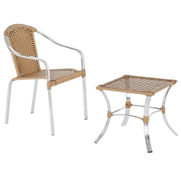 1 Cadeira De Area Em Aluminio E Fibra Sintetica Tóquio E 1 Me