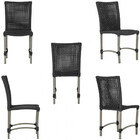 1 Cadeira De Jantar Cannes De Alumínio Com Pintura Fendi E Tr