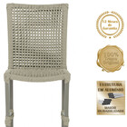 1 Cadeira De Jantar Cannes De Alumínio Com Pintura Fendi E Tr