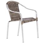 1 Cadeira Em Aluminio E Fibra Sintetica Toquio Para Área Exte