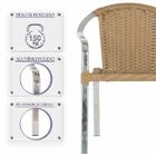 1 Cadeira Em Aluminio E Fibra Sintetica Toquio Para Área, Var