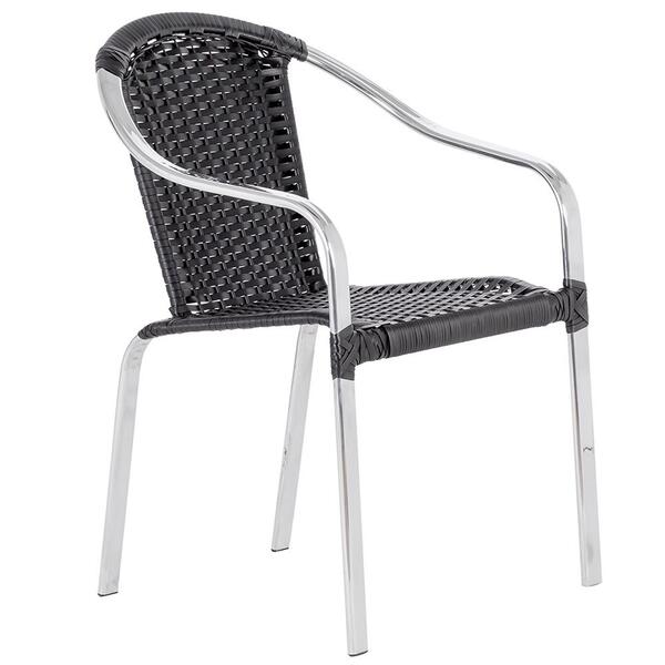 1 Cadeira Em Aluminio E Fibra Toquio Para Área Externa, Edícu