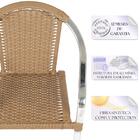 1 Cadeira Em Aluminio E Fibra Toquio Para Área, Piscina, Vara