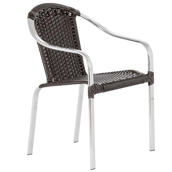 1 Cadeira Em Aluminio E Fibra Toquio Para Área, Piscina, Vara