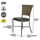 1 Cadeira Gramado Área Externa E Interna Jardim Em Fibra Tram