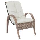 1 Cadeira P/ Jardim Lazer Edicula Varanda Descanso Fibra E Tr