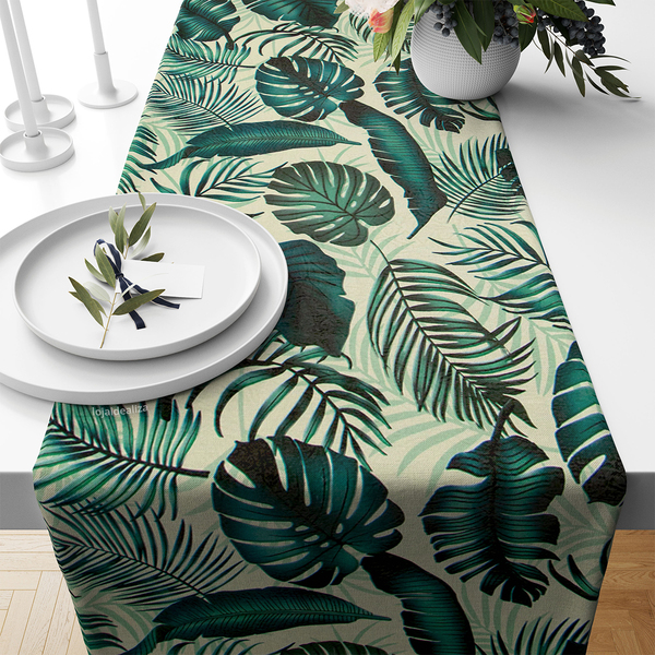 1 Caminho Trilho Mesa Impermeável Pvc Costela Adão 42x210