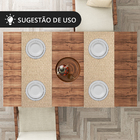 1 Caminho Trilho Mesa Impermeável Pvc Florença Bege 42x140