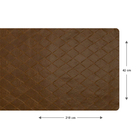 1 Caminho Trilho Mesa Impermeável Pvc Kori Caramelo 42x210