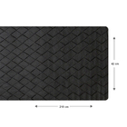 1 Caminho Trilho Mesa Impermeável Pvc Kori Preto 42x210