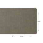 1 Caminho Trilho Mesa Impermeável Pvc Nápoli Avelã 42x210