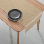 1 Caminho Trilho Mesa Impermeável Pvc Nápoli Bege 42x140