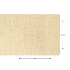 1 Caminho Trilho Mesa Impermeável Pvc Nápoli Bege 42x140