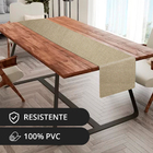 1 Caminho Trilho Mesa Impermeável Pvc Nápoli Fendi 42x210