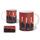 1 Caneca Cerâmina 325ml Clã Akatsuki Naruto Envio Imediato