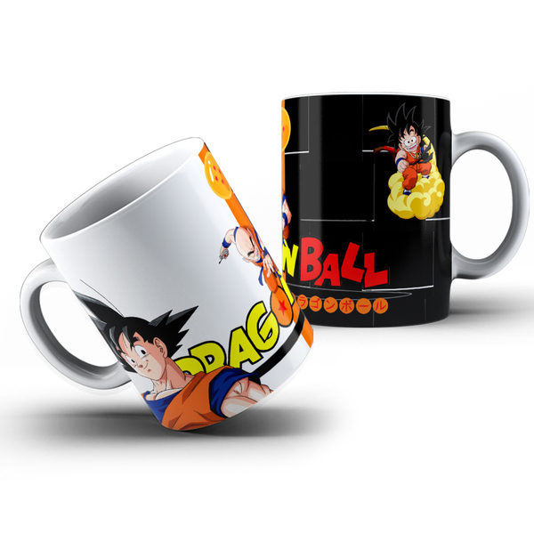 1 Caneca Dragon Ball Goku Personalizada Xicara 325ml Geek