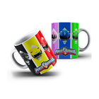 1 Caneca Infantil Personalizada Power Rangers Go Go Cores