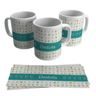 1 Caneca Xícara De Odontologia Dentista Profissão + Caixa