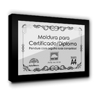 1 Certificado/diploma A4 Com Tela De Acetato E Mdf - Moldura