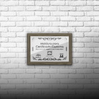 1 Certificado/diploma A4 Com Tela De Acetato E Mdf - Moldura