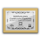 1 Certificado/diploma A4 Com Tela De Acetato E Mdf - Moldura