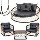 1 Chaise 6 Almofadas, 2 Poltronas, 1 Balanço E Mesa Madeira A