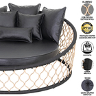 1 Chaise 6 Almofadas + 1 Balanço Suspenso, Alumínio Corda Náu