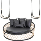 1 Chaise 6 Almofadas + 2 Balanços Suspenso, Alumínio Corda Ná