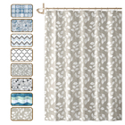 1 Cortina Box Banheiro Antimofo Ganchos 180x180 Pev Es Vr - M