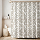 1 Cortina Box Banheiro Antimofo Ganchos 180x180 Pev Es Vr - M