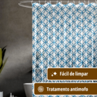 1 Cortina Box Banheiro Antimofo Ganchos 180x180 Pev Es Vr - M