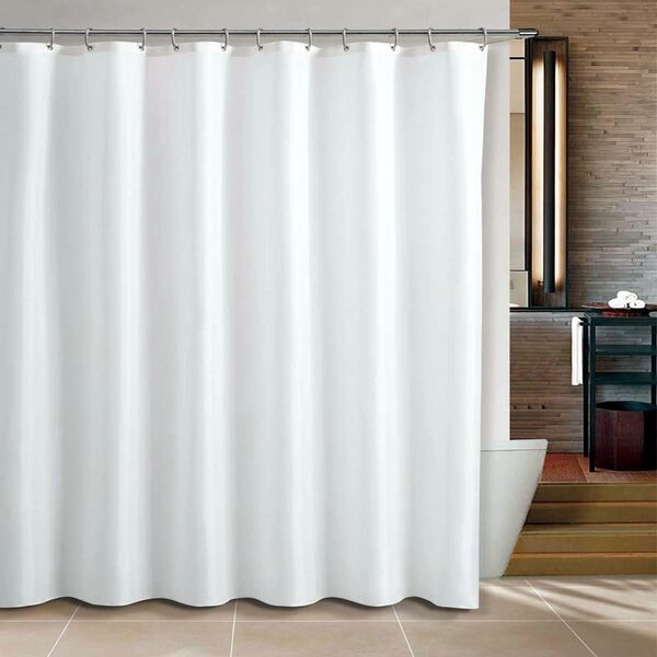 1 Cortina Box Banheiro Branca Antimofo Ajustável 2,30x1,40