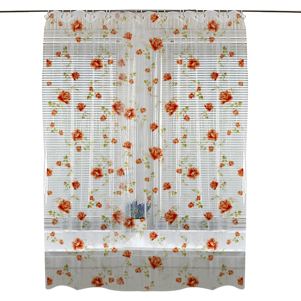 1 Cortina Box Banheiro Pvc Estampada Antimofo Ilhós M1 2,00m