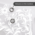 1 Cortina Box Banheiro Pvc Estampada Antimofo Ilhós M2 2,30m