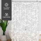 1 Cortina Box Banheiro Pvc Estampada Antimofo Ilhós M2 2,30m