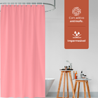 1 Cortina Box Banheiro Pvc Grossa Antimofo Ilhós Ro 140x230